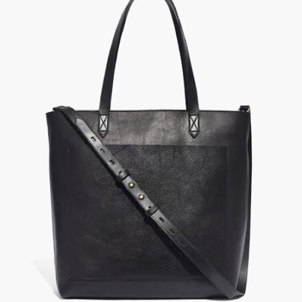 EUC Madewell medium transport tote, black